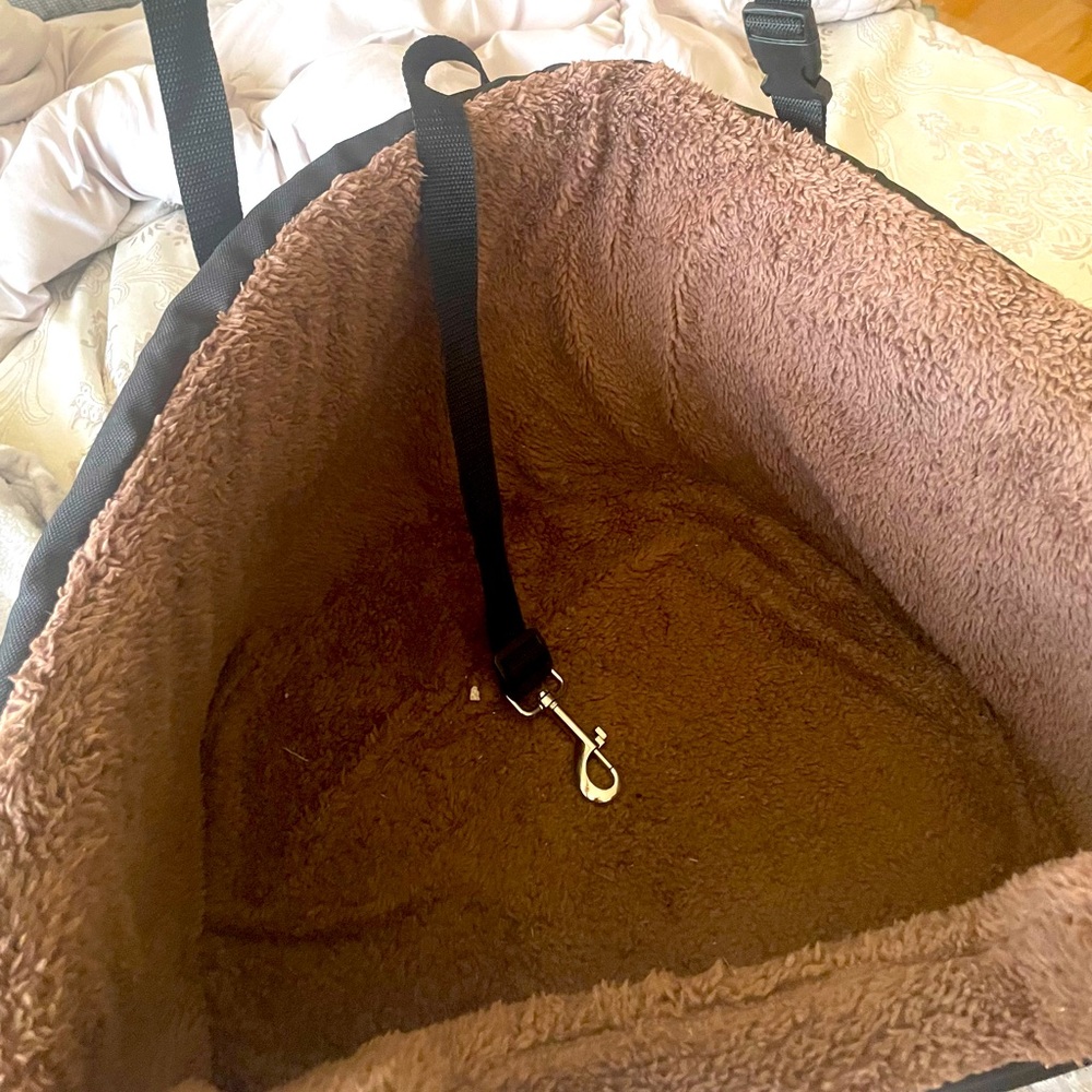Pet car seat bed